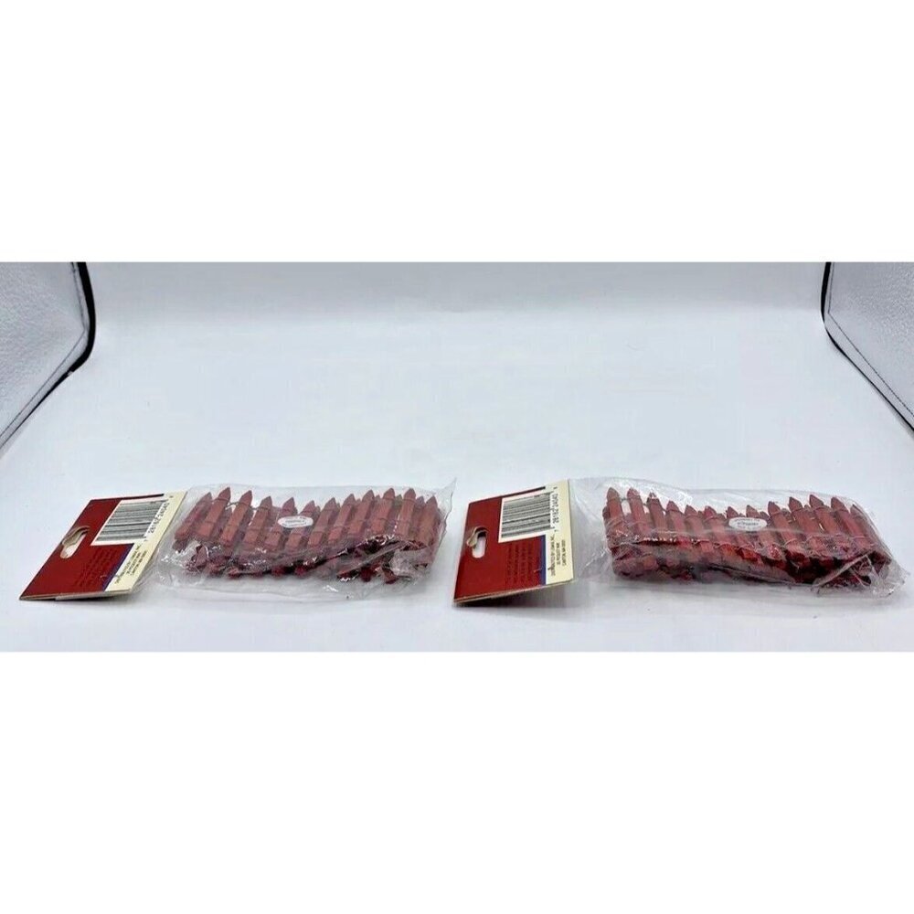 Vtg 90s Lemax Wired Wooden Fence Lot 2 Christmas Village 18 In Holiday Retro - Picture 4 of 11